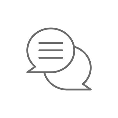 Siyah ana hatlı iletişim pazarlama simgesi. Sohbet, mesaj, e-posta, cep telefonu, arayüz, medya, online. Vektör illüstrasyonu