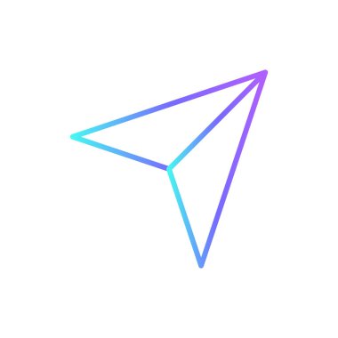 Mavi duoton stili pazarlama ikonu. İnternet, sembol, medya, ağ, düğme, gönderme, mesaj. Vektör illüstrasyonu