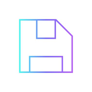 Veri analiz simgesini mavi duoton biçiminde kaydet. Sembol, işaret, set, tasarruf, kaydetme, arayüz, düzenlenebilir. Vektör illüstrasyonu