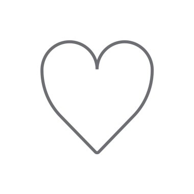 Siyah çizgili geri bildirim simgesi. kalp, sevgililer günü, aşk, romantik, mutlu, hediye, kalp. Vektör illüstrasyonu