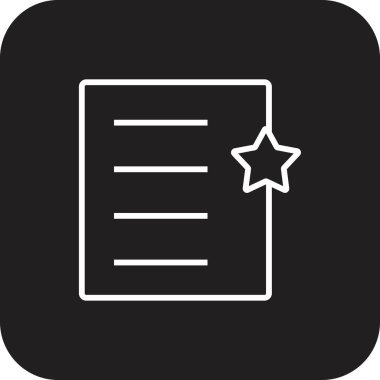 Siyah çizgili favori Geri bildirim simgesi. Yıldız, cep telefonu, medya, arayüz, sosyal, derecelendirme. Vektör illüstrasyonu