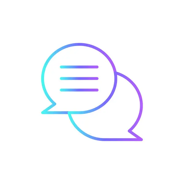 Kommunikáció Marketing Ikon Kék Duoton Stílusban Chat Üzenet Mail Mobil — Stock Vector