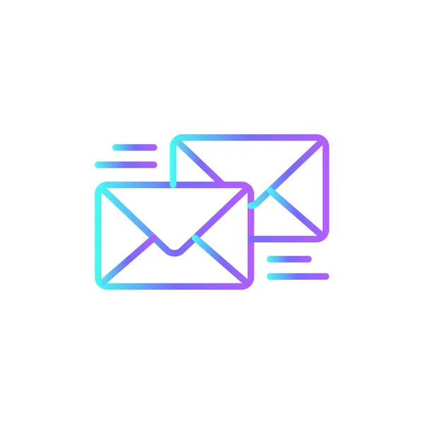 Icône Email Marketing Avec Style Bleu Duotone Web Message Mail — Image vectorielle