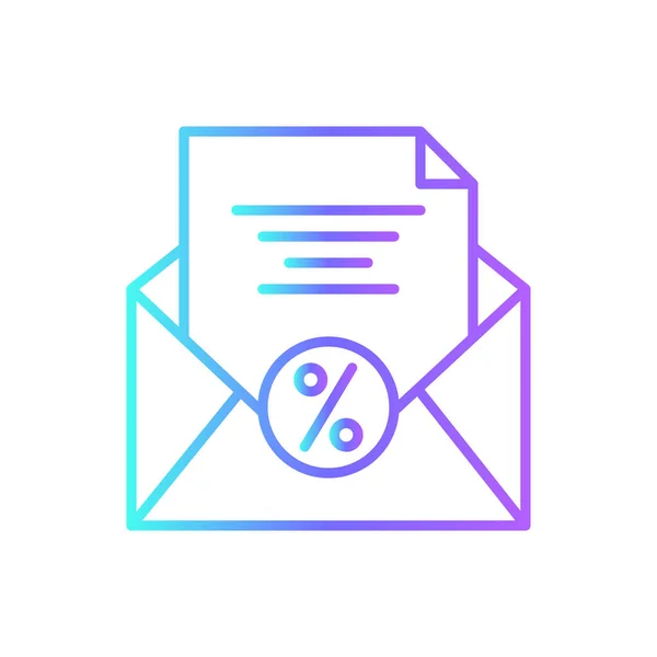 电子邮件营销图标与蓝色二头肌风格 Web Message Mail Address Internet Envelope Letter 矢量说明 — 图库矢量图片