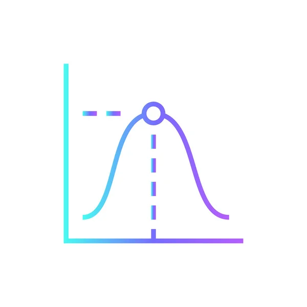 青いデュオトーンスタイルの平均データ分析アイコン グラフ チャート グラフィック レート ベクターイラスト — ストックベクタ