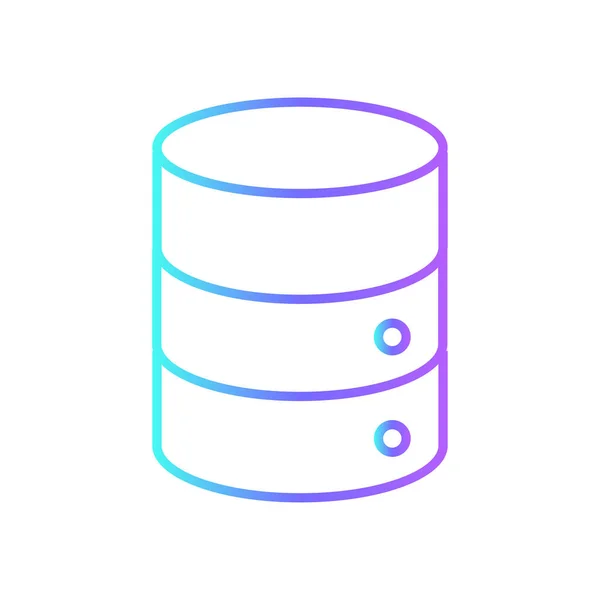 Datenbank Datenanalyse Symbol Mit Blauem Duoton Stil Informationen Speicherung Server — Stockvektor