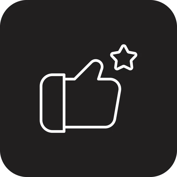 Tevredenheid Feedback Icoon Met Zwart Gevulde Lijn Stijl Beoordeling Beoordeling — Stockvector