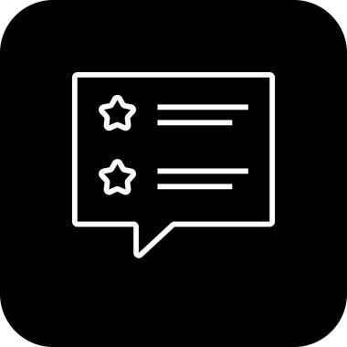 Siyah çizgili E-Commers simgesini gözden geçir. Müşteri, derecelendirme, rapor, anket, deneyim, görüş, değerlendirme. Vektör illüstrasyonu