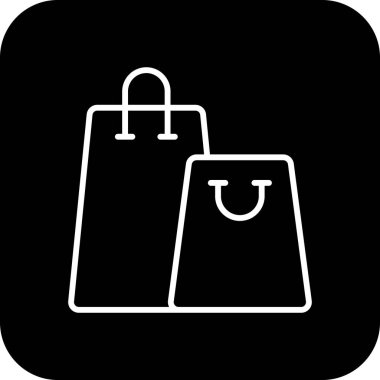 Siyah çizgili E-Commers simgesi alışverişi. Mağaza, araba, market, alışveriş, çanta, alışveriş, ekleme. Vektör illüstrasyonu