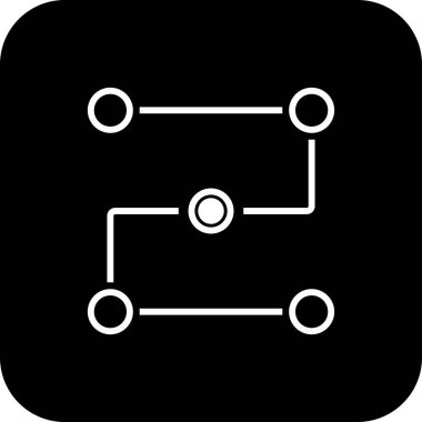 İşlem İşletmeleri ve ofis simgesi, siyah çizgili. Yönetim, teknoloji, gelişim, konsept, proje, strateji, yenilik. Vektör illüstrasyonu