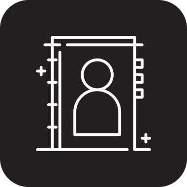 Adres Defter İşletmeleri ve ofis simgesi. ağ, kağıt, e-posta, hatırlatma, bilgi, sayfa. Vektör illüstrasyonu