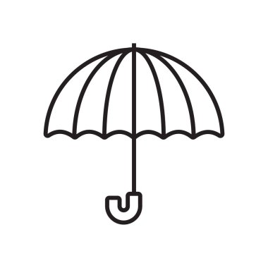 Sigorta işi ve ofis E-Commers simgesi, siyah ana hatlı. Koruma, bakım, güvenlik, güvenlik, hizmet, güvenlik, koruma. Vektör illüstrasyonu