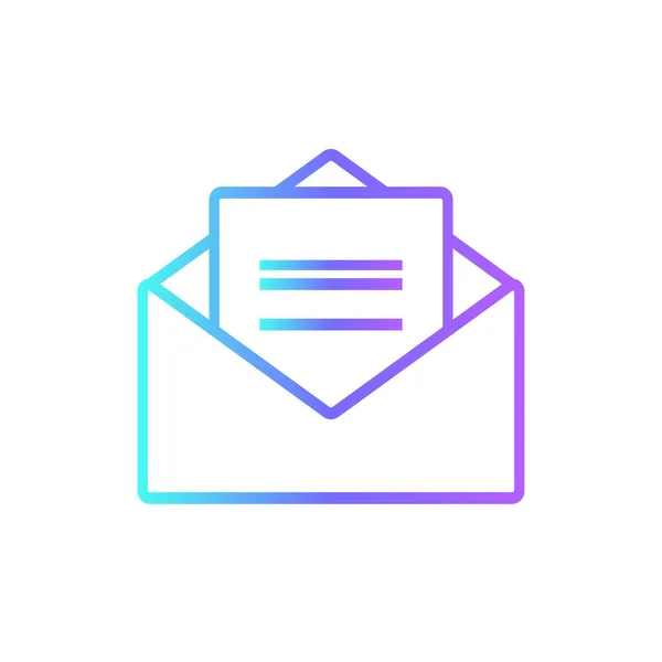 Newsletter Commers Icône Avec Style Bleu Duotone Mail Email Internet — Image vectorielle