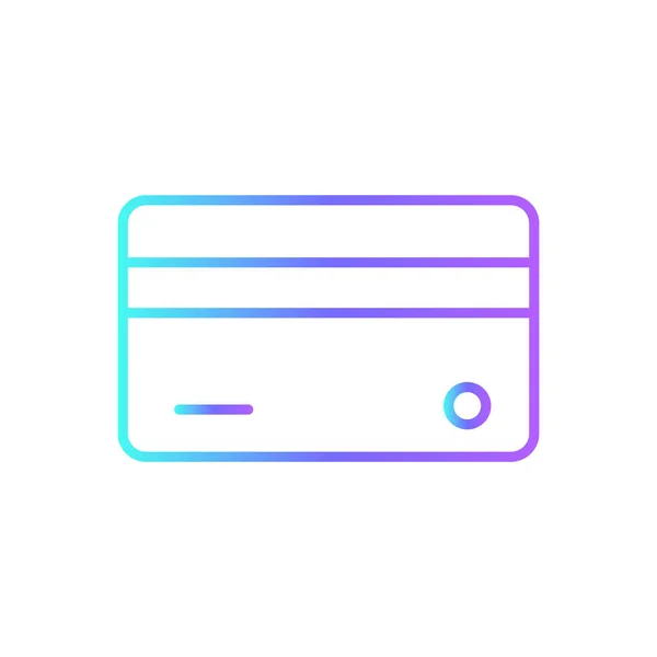 Pagamento Ícone Commers Com Estilo Duotone Azul Finanças Crédito Cartão — Vetor de Stock