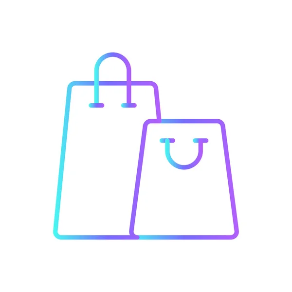 Значок Commers Голубым Дуотоном Store Cart Market Buy Bag Buy — стоковый вектор