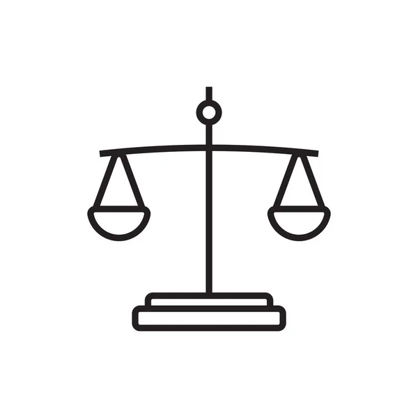 Law Üzleti Irodai Ikon Fekete Vázlatos Stílusban Jogi Igazságügyi Bíró — Stock Vector