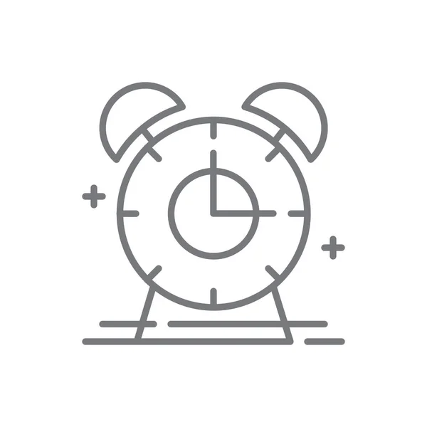 Time Business Και Εικονίδιο Γραφείου Μαύρο Περίγραμμα Στυλ Ρολόι Ώρα — Διανυσματικό Αρχείο