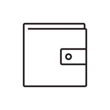 Cüzdan Finans simgesi ve siyah taslak tarzı. Ödeme, nakit, dolar, kart, kredi kartı, ödeme, kasa. Vektör illüstrasyonu