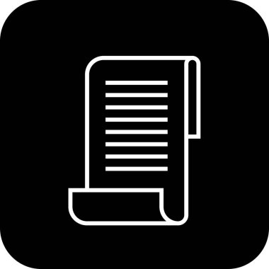 Vergi İdaresi ve Ofis simgesi, siyah çizgili. Para, ödeme, kredi kartı, belge, form, muhasebe, tablo. Vektör illüstrasyonu