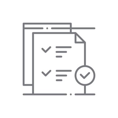 Siyah taslak biçimli Finans simgesini onayla. Şah, şah, seçim, kalite, onay, onay, anlaşma. Vektör illüstrasyonu