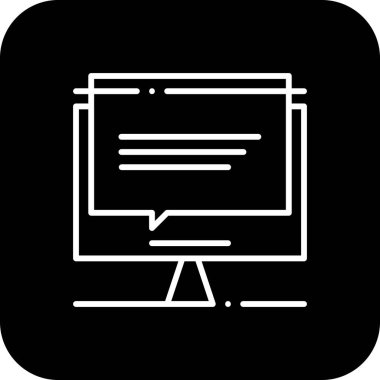 Siyah çizgili iletişim finans simgesi. İletişim, sohbet, mesaj, destek, bağlantı, sohbet, takım çalışması. Vektör illüstrasyonu