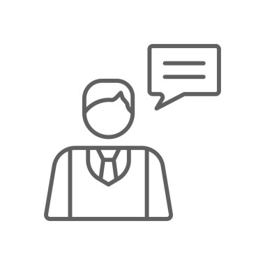 Pazarlama işadamları simgesi ve siyah taslak tarzı. seo, social, media, strateji, ağ, dijital, hedef. Vektör illüstrasyonu