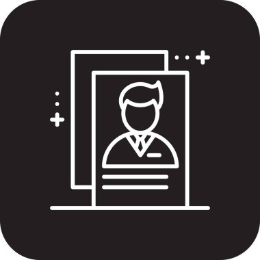 İşadamları simgesine siyah çizgi şeklinde devam edin. İşe alım, özgeçmiş, kariyer, imza, profesyonel, iş, belge. Vektör illüstrasyonu