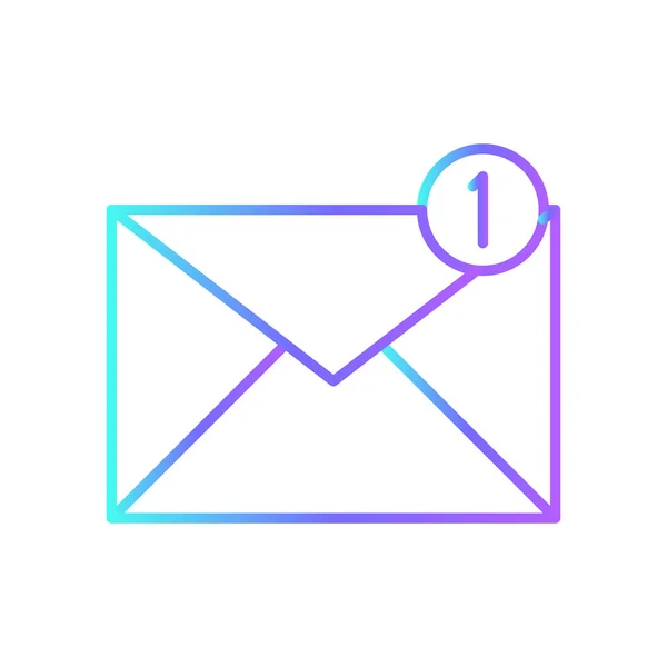 Mail Business Icône Bureau Avec Style Bleu Duotone Communication Message — Image vectorielle