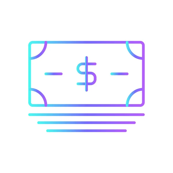 Money Finance Icon Blue Duotone Style Cash Payment Dollar Investment — Stock Vector