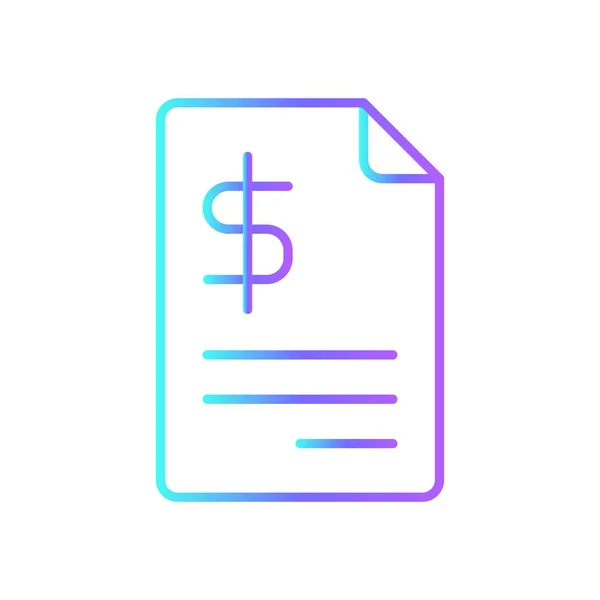 Ícone Finanças Com Estilo Duotone Azul Dinheiro Pagamento Bancário Dólar — Vetor de Stock