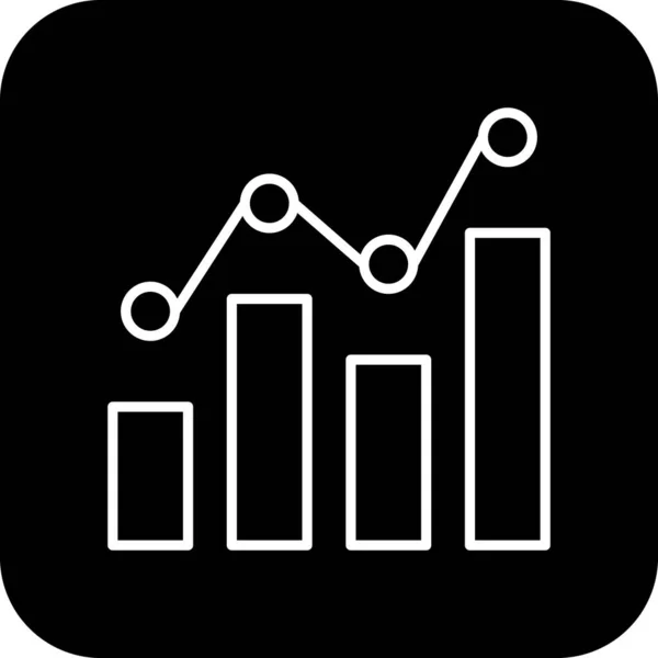 Ikona Stock Finance Černým Vyplněným Stylem Čáry Peníze Růst Šipky — Stockový vektor