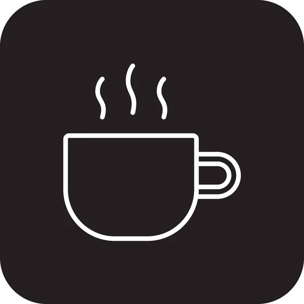 Иконка Коффе Break Business People Черной Полосой Выпить Эспрессо Кофе — стоковый вектор
