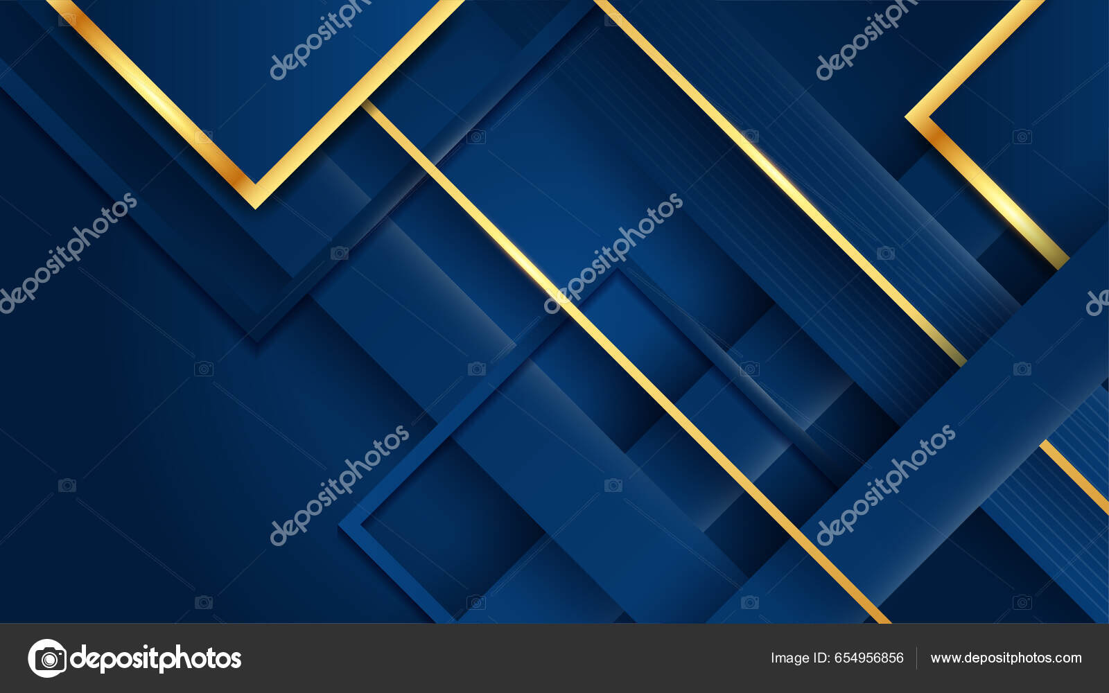 Abstrakter Blauer Und Goldener Luxus Hintergrund Vektor Illustration  Abstrakt Grafik Stock-Vektorbild von ©salmanalfa 654956856, image size:1600x1000