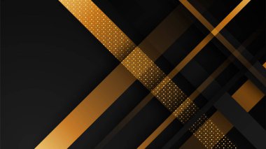 Soyut siyah ve altın rengi lüks arka plan
