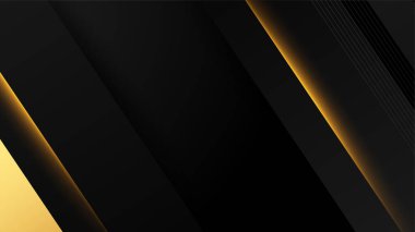 Soyut siyah ve altın rengi lüks arka plan