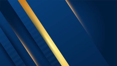 Soyut lüks mavi ve altın arkaplan. Vektör illüstrasyonu soyut grafik tasarım sancak modeli sunum arkaplan şablonu.