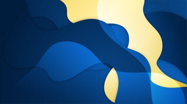 Soyut şablon mavi geometrik köşegen arkaplan ve altın çizgi. Lüks stil.