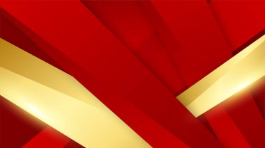 Soyut kırmızı ve altın yumuşak arkaplan