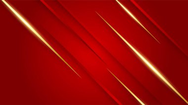 Soyut kırmızı ve altın yumuşak arkaplan