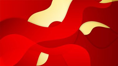 Soyut kırmızı ve altın yumuşak arkaplan