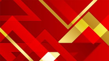 Soyut kırmızı ve altın yumuşak arkaplan