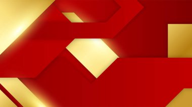 Soyut kırmızı ve altın yumuşak arkaplan