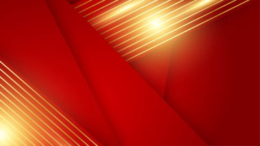 Soyut kırmızı ve altın yumuşak arkaplan