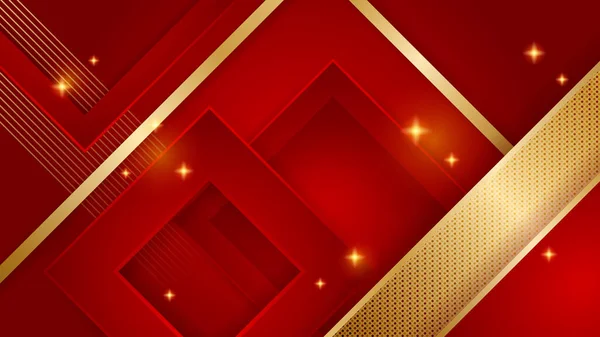 Abstrakt Lyx Röd Och Guld Bakgrund Abstrakt Bakgrund Med Modern — Stock vektor