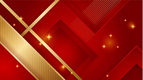 Abstraktní Luxusní Červené Zlaté Pozadí Abstraktní Zázemí Moderním Trendy Svěží — Stockový vektor