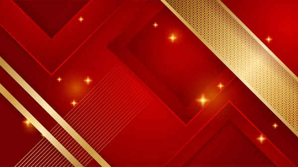 Абстрактный Роскошный Красный Золотой Фон Абстрактный Фон Современным Триумфальным Свежим — стоковый вектор