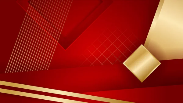 Abstract Luxury Red Gold Background Abstract Background Modern Trendy Fresh — Stock Vector