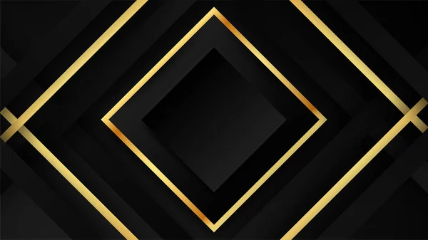 抽象的黑色和金色奢侈品背景 — 图库矢量图片