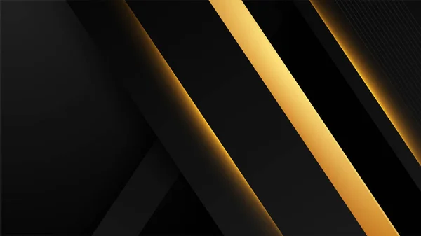 Abstract Zwart Goud Luxe Achtergrond — Stockvector