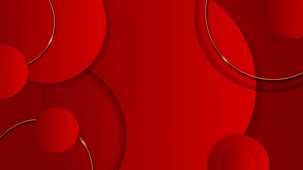 Fondo Abstracto Lujo Rojo Oro Vector Ilustración Diseño Gráfico Abstracto — Vector de stock
